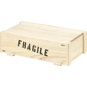Drewniane pudełko FRAGILE 34x20.5x12.3cm na zestawy prezentowe dla mężczyzn