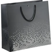 czarna torebka prezentowa duża 35x13x33cm SB643G