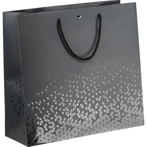 czarna torebka prezentowa duża 35x13x33cm SB643G
