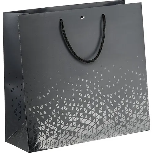 czarna torebka prezentowa duża 35x13x33cm SB643G