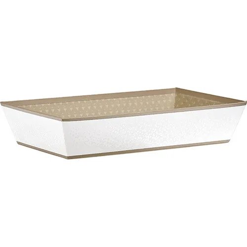 elegancka biała tacka tekturowa 33x20x7cm ND154M