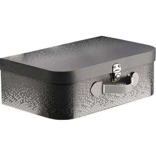 kuferek prezentowy czarny z rączką 33x21x11cm ND140M
