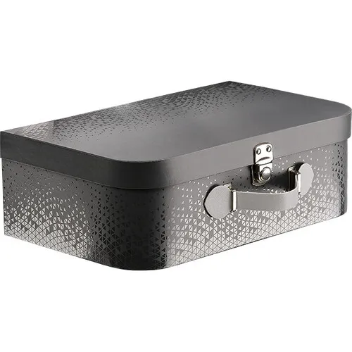kuferek prezentowy czarny z rączką 33x21x11cm ND140M