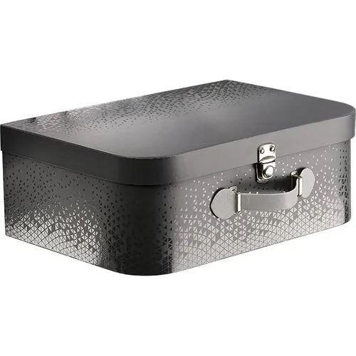 kuferek czarny z uchwytem 35x25x13cm ND140G