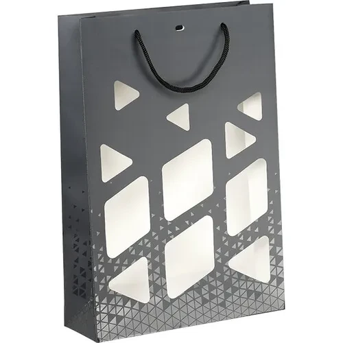torebka prezentowa z okienkiem 3 wina 27x9x39cm SB649-3B
