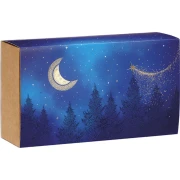 fasonowe pudełko świąteczne z obwolutą prostokątne 31.5x18x10cm GF007P