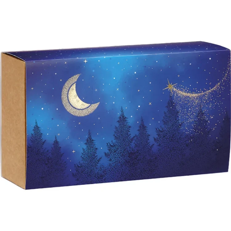 fasonowe pudełko świąteczne z obwolutą prostokątne 31.5x18x10cm GF007P