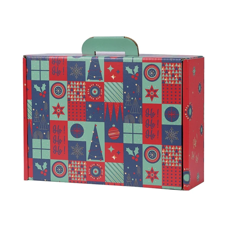 kolorowa walizka świąteczna duża 34.2x25.0x11.5cm CV047M