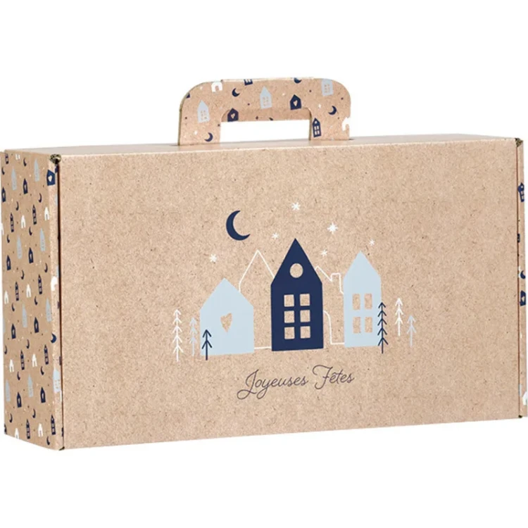 kraftowe pudełko prezentowe boże narodzenie 33x18.5x9.5cm CV054P (1)