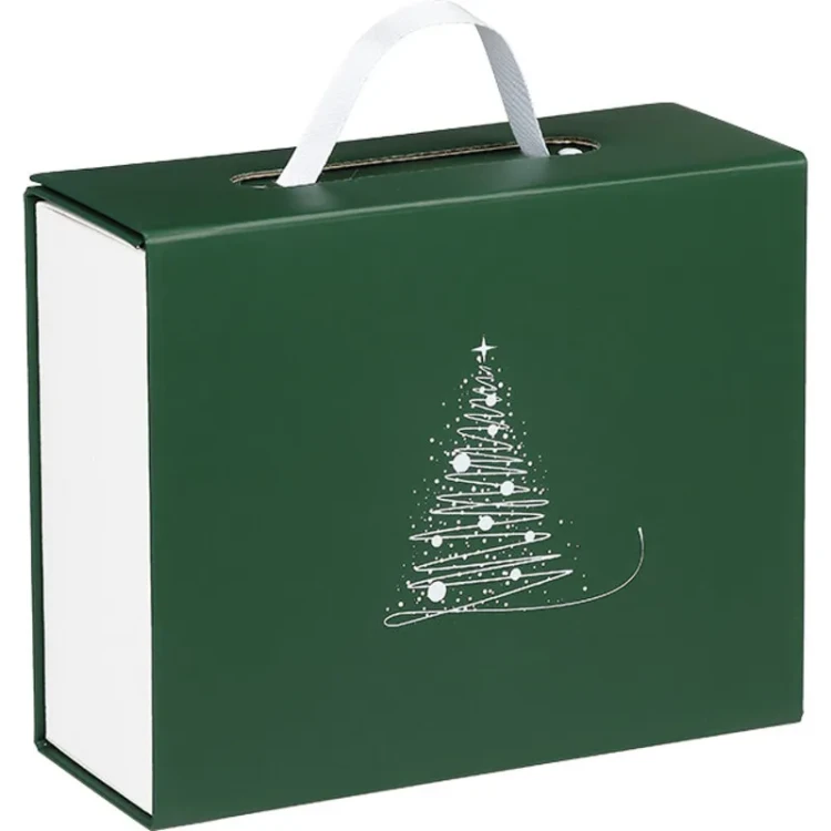 świąteczne pudełko prezentowe zamykane na magnes 23.5x18.5x9cm CP340S-V