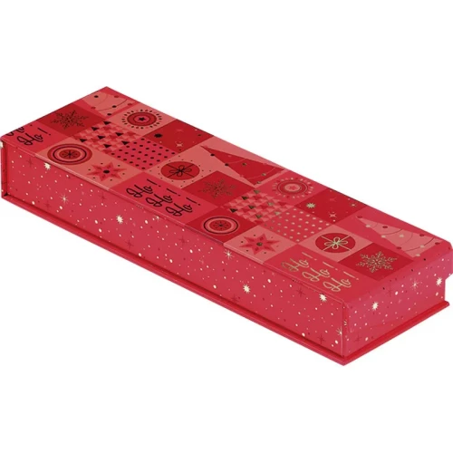 podłużne opakowanie świąteczne na czekoladki 23x7.5x3.3cm PC250LBF