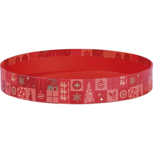 okrągła tacka świąteczna na czekoladki 20.4x20.4x3.2cm PC255MBF