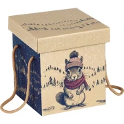 kraftowe opakowanie prezentowe boże narodzenie 18x18x19.5cm CP350P