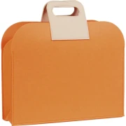 Filcowa torba reklamowa premium, pomarańczowa torba konferencyjna na prezenty 36x10x37 cm