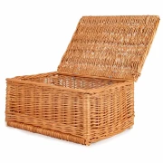 ręcznie pleciony kosz z polskiej wikliny 40x30x20cm do przechowywania w domu