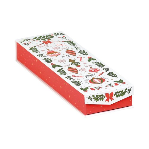 Opakowanie magnetyczne podłużne na pralinki, 2 rzędy, 23x7.5x3.3cm